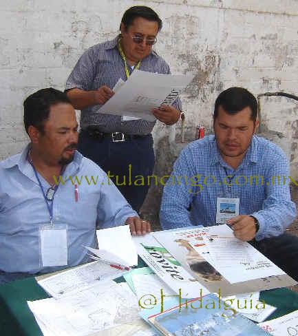 Csar Len, Raul Marroqun e Ivn Benitez; Vicepreidente, Vocal y Presidente de la AMVZVT